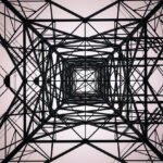 Black electrical tower